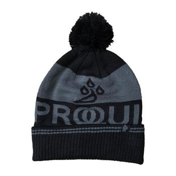 ProQuip Logo Bobble Beanie Hat - Black - main image