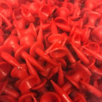 Longridge Pro Plastic Step Golf Tees - Red 12mm (1000) - main image