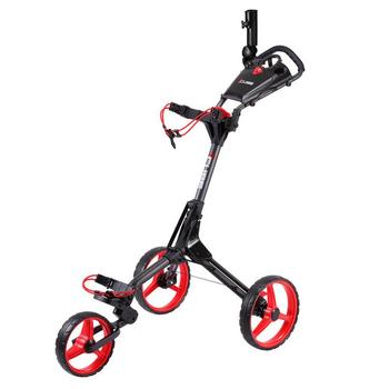 Cube Golf Push Trolley - Charcoal/Red + FREE Gift Pack - main image