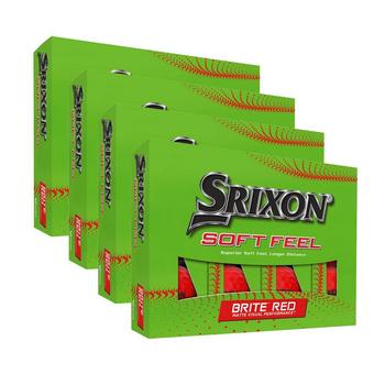 Srixon Soft Feel Bite Golf Balls - Red (4 FOR 3) - main image