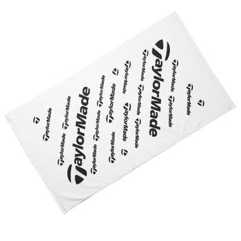 TaylorMade Players Tour Towel - White/Black