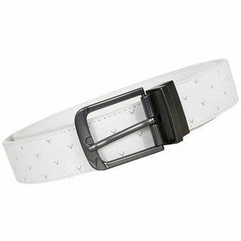 Callaway Mens PU Printed Belt - Bright White
