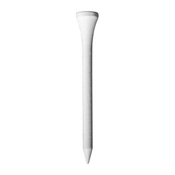 Longridge Wooden Golf Tees - 69mm White (100) - main image