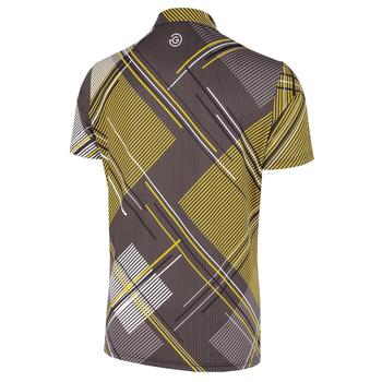 Galvin Green Mitchell Ventil8 Plus Golf Polo Shirt - Black/Yellow - main image