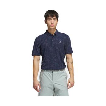 adidas Ultimate365 Climacool Butterspun Blossom Print Golf Polo Shirt - Navy - main image