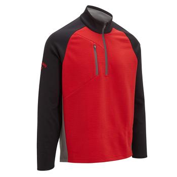 Gold Gear Direct - Callaway Midweight Ottomon Fleece Golf Sweater - True Red