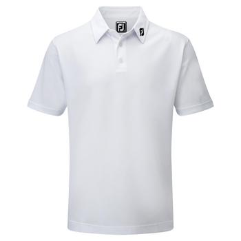 Footjoy Junior Stretch Pique Solid Golf Shirt - White