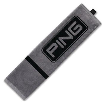 Ping Tri-Fold Golf Towel - Dark Grey/Black - main image