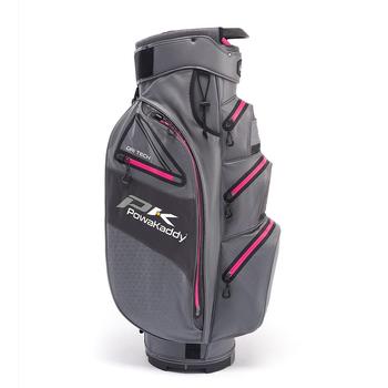 PowaKaddy Dri-Tech Waterproof Golf Cart Bag - Gun Metal/Hot Pink - main image