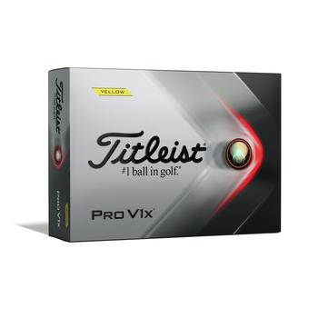 Titleist Pro V1x Yellow Golf Balls Dozen Pack - 2021