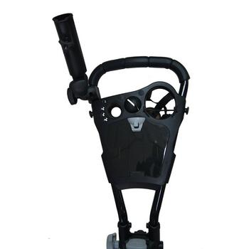 SkyMax Qwik Fold 3.0 3 Wheel Golf Push Cart - Black/Grey - main image