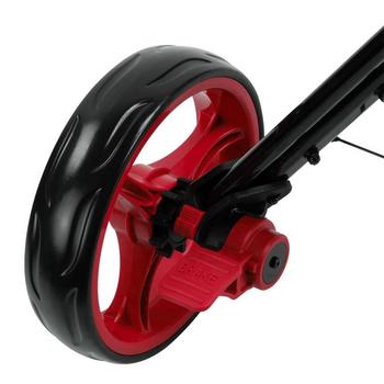 SkyMax Qwik Fold 3.0 3-Wheel Golf Push Cart - Black/Red - main image