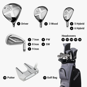 Callaway Reva 11 Piece Ladies Golf Package Set - Black - main image
