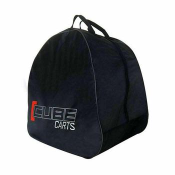 Cube Golf Push Trolley - Charcoal/Blue + FREE Gift Pack