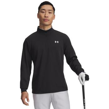 Gold Gear Direct - Under Armour UA Matchplay Golf 1/4 Zip Sweater - Black/White