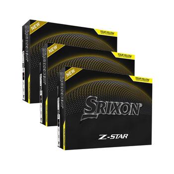 Srixon Z Star Golf Balls Yellow 3 x Dozen Personalised
