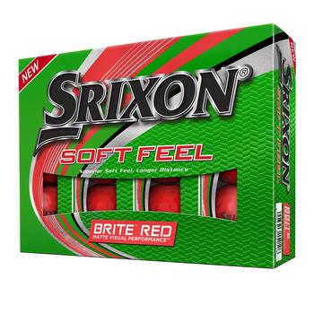Srixon Soft Feel Brite Golf Balls - Red - main image