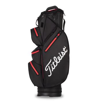 Titleist StaDry Waterproof 14 Way Golf Cart Bag - Black/Red  - main image