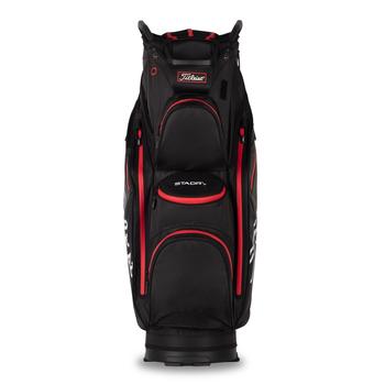 Titleist StaDry Waterproof 14 Way Golf Cart Bag - Black/Red  - main image