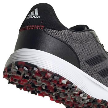 Adidas S2G Spikeless Golf Shoes - Grey/Black/Scarlet  - main image