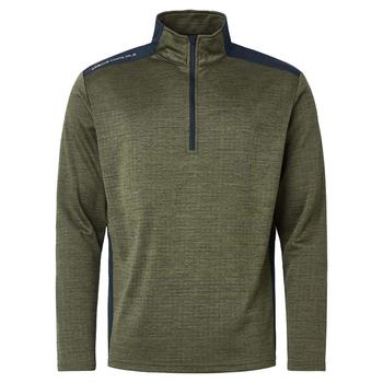 Abacus Sunningdale Half Zip Sweater - Olive - main image