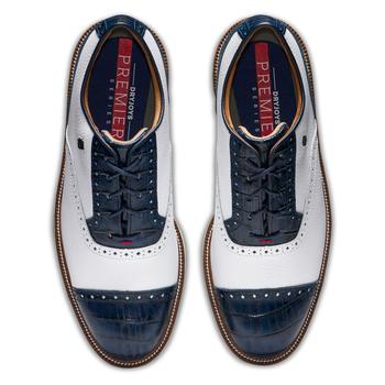 FootJoy Premiere Series Tarlow Mens Golf Shoes - White/Navy  - main image