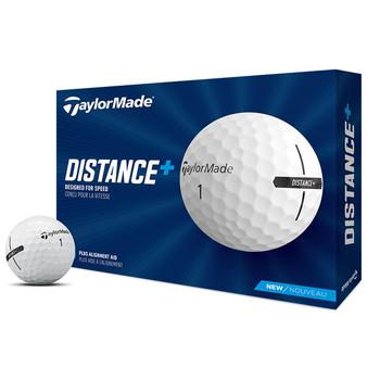 TaylorMade Distance Plus Golf Balls - White - main image