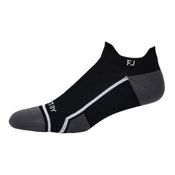FootJoy Tech DRY Roll Tab Ankle Golf Socks - Black  - main image