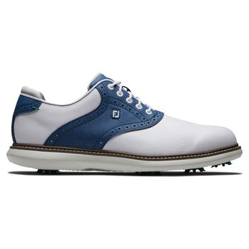 FootJoy Traditions Golf Shoes 2021 - White/Navy  - main image