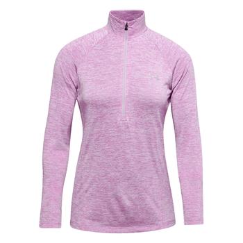 Under Armour Ladies Tech Twist Half Zip Golf Top Purple