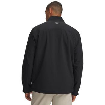 Under Armour UA Drive Pro Waterproof Golf Rain Jacket - Black/White - main image