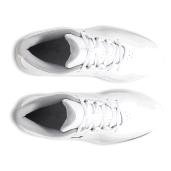 Under Armour UA Drive Fade Wide Golf Shoes - White/White/Metallic Silver - main image