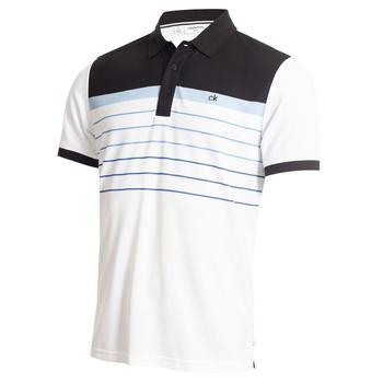 Calvin Klein Flint Golf Polo Shirt - White/Black  - main image