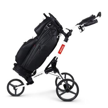 Wishbone Cube Three Golf Push Trolley - White/Red - main image