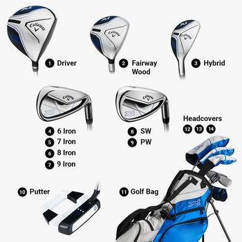Callaway XT 11-Piece Teenage Golf Package Set - Blue/White - main image