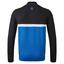 FootJoy 1/4 Zip Colourblock Chill Out Pullover - Black/Royal