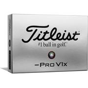Titleist Pro V1x Golf Balls - White - Left Dash