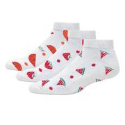 FootJoy ComfortSof Women's Fruit Sportlet Socks 3-Pair Pack - White