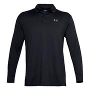 Under Armour Performance Long Sleeve Golf Polo - Black