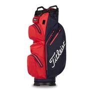Titleist StaDry Waterproof 14 Way Golf Cart Bag - Navy/Red