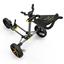 PowaKaddy DLX-Lite FF Push Cart Golf Trolley - Gunmetal/Yellow - thumbnail image 3