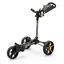 PowaKaddy DLX-Lite FF Push Cart Golf Trolley - Gunmetal/Yellow - thumbnail image 1