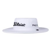 Titleist Tour Aussie Stretch UV Wide Brim Golf Hat - White/Black
