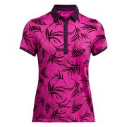 Under Armour Womens Zinger Short Sleeve Golf Polo Shirt - Pink