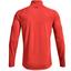 Under Armour Tech 2.0 Half Zip Long Sleeve Golf Top - Orange - thumbnail image 2