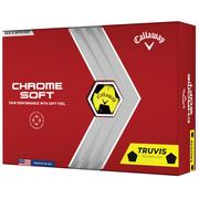 Callaway Chrome Soft Truvis Golf Balls - Yellow/Black
