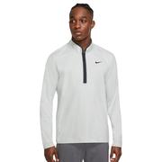Nike Dri-Fit Victory Heathered Half Zip Golf Top - Dust/Pure/Grey/Black