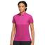 Nike Dri-Fit Victory Solid Womens Golf Polo Shirt - Pink/White - thumbnail image 1