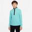 Nike Boys Dri-Fit Victory Half-Zip Golf Top - Washed Teal/White - thumbnail image 1