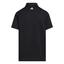 adidas Boys 3 Stripe Golf Polo Shirt - Black - thumbnail image 2